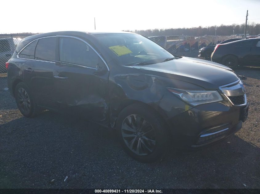 2014 Acura Mdx Technology Package VIN: 5FRYD4H48EB006710 Lot: 40899431