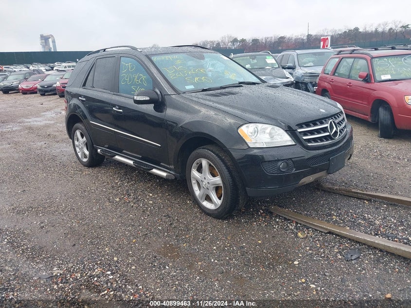 2007 Mercedes-Benz Ml 500 4Matic black suv gasoline 4JGBB75E17A156080 photo #1