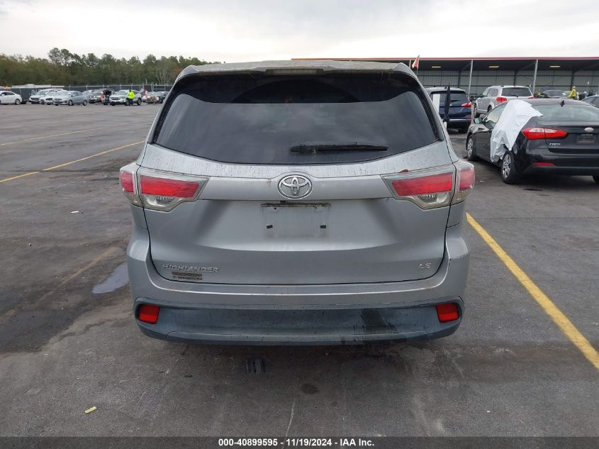 2015 Toyota Highlander Le VIN: 5TDZARFH9FS016371 Lot: 40899595