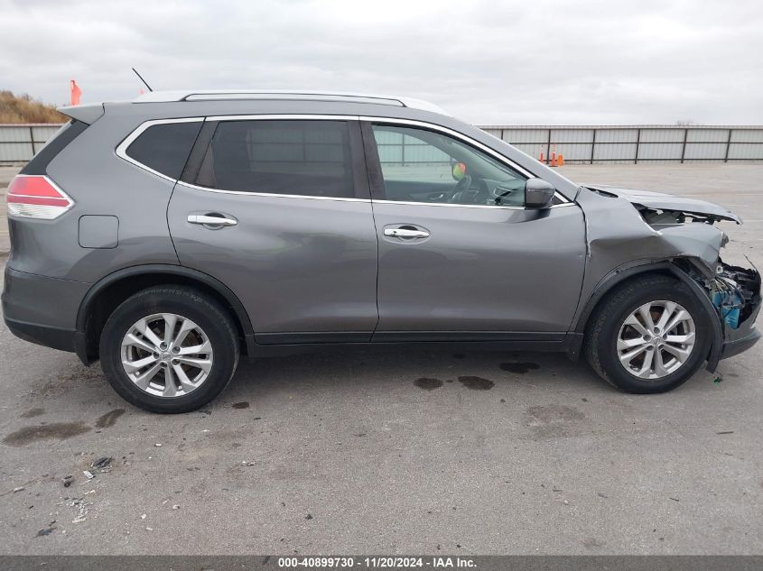 2016 Nissan Rogue Sv VIN: KNMAT2MV4GP676367 Lot: 40899730