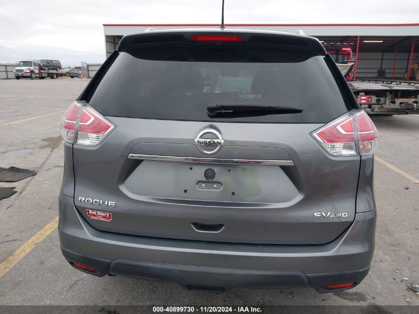 2016 Nissan Rogue Sv VIN: KNMAT2MV4GP676367 Lot: 40899730