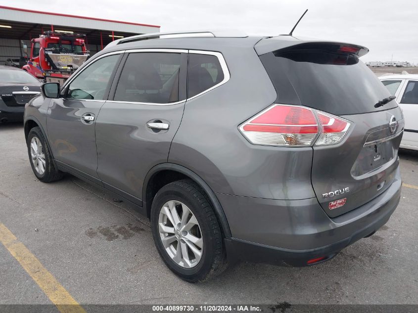 2016 Nissan Rogue Sv VIN: KNMAT2MV4GP676367 Lot: 40899730