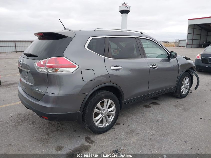 2016 Nissan Rogue Sv VIN: KNMAT2MV4GP676367 Lot: 40899730