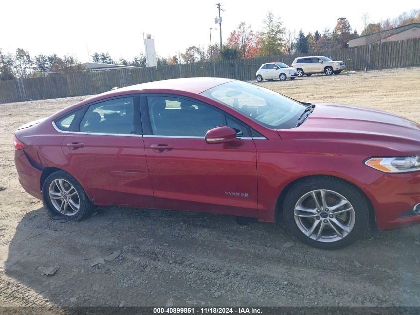 2016 Ford Fusion Hybrid Se VIN: 3FA6P0LU4GR176747 Lot: 40899851