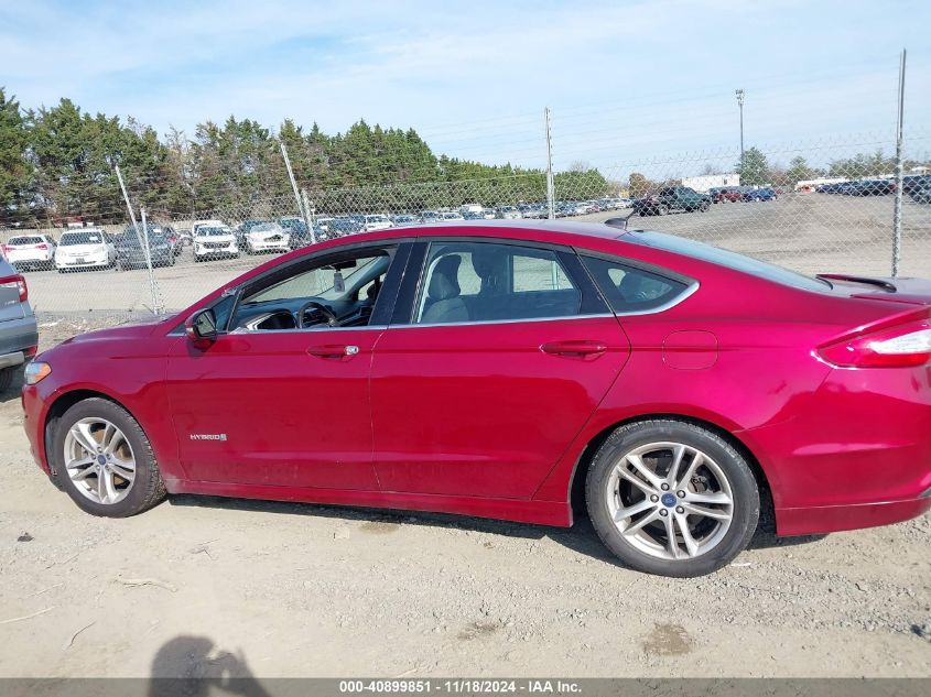 2016 Ford Fusion Hybrid Se VIN: 3FA6P0LU4GR176747 Lot: 40899851