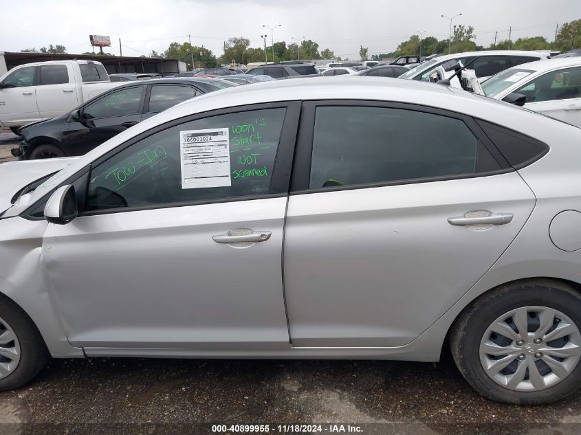 2022 Hyundai Accent Se VIN: 3KPC24A66NE187129 Lot: 40899955