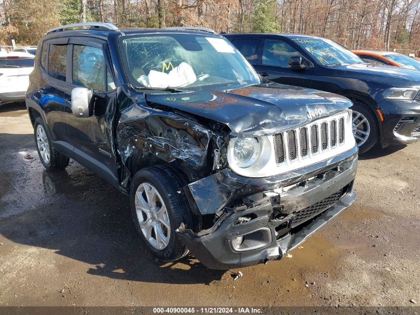 2018 Jeep Renegade Limited 4X4 VIN: ZACCJBDB3JPH01905 Lot: 40900045