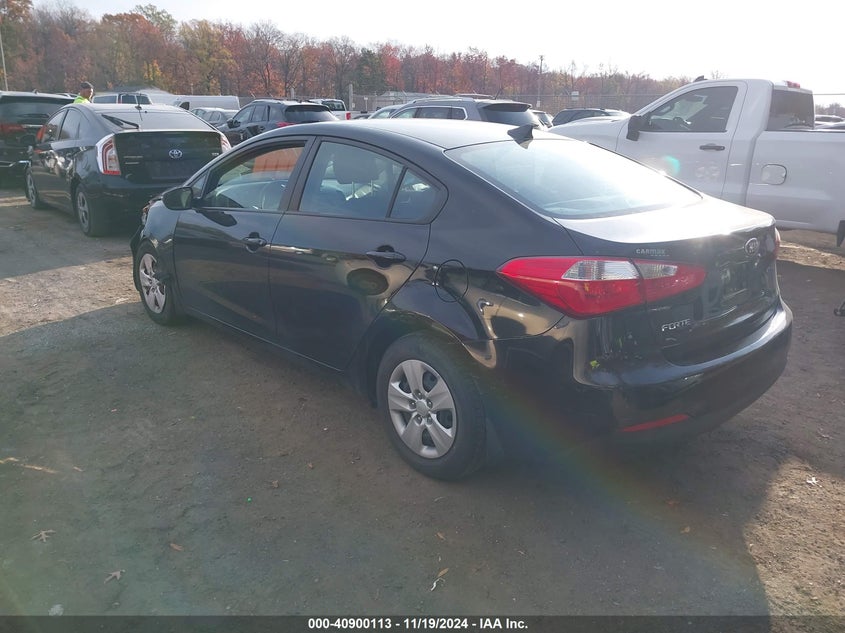 Vin: knafx4a66g5500822, lot: 41389805, kia forte lx 20163