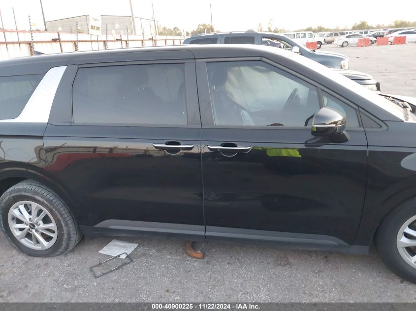 2022 Kia Carnival Mpv Lx Seat Package VIN: KNDNB4H33N6180553 Lot: 40900225