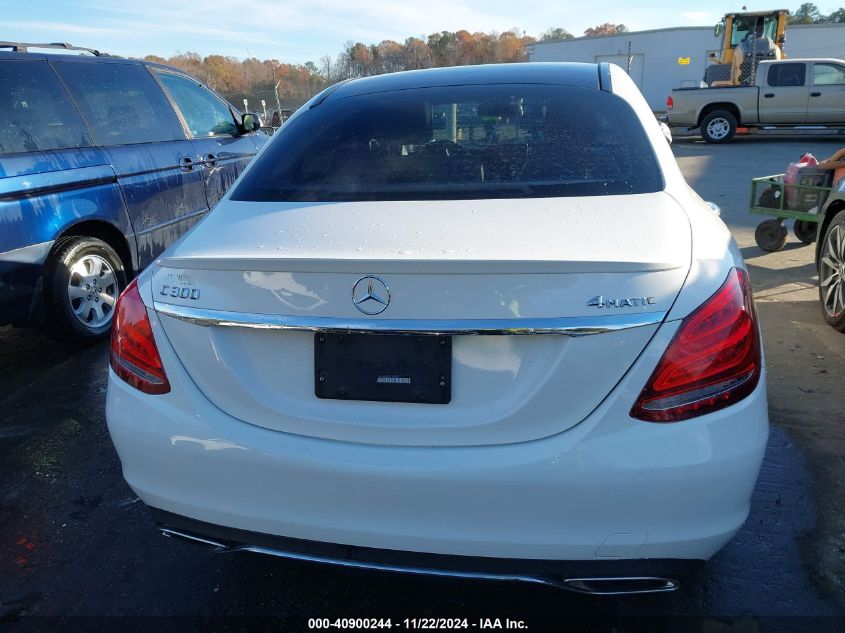 2016 Mercedes-Benz C 300 4Matic/Luxury 4Matic/Sport 4Matic VIN: WDDWF4KB6GR134909 Lot: 40900244