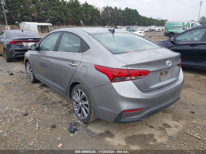 2021 Hyundai Accent Limited VIN: 3KPC34A60ME140545 Lot: 40900338