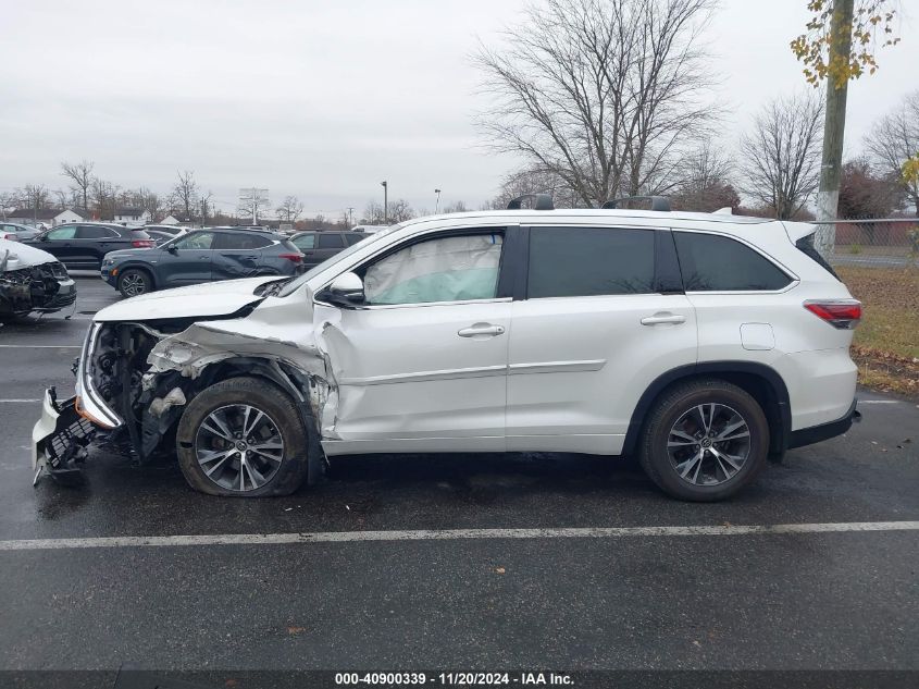 2016 Toyota Highlander Xle V6 VIN: 5TDJKRFH1GS319981 Lot: 40900339