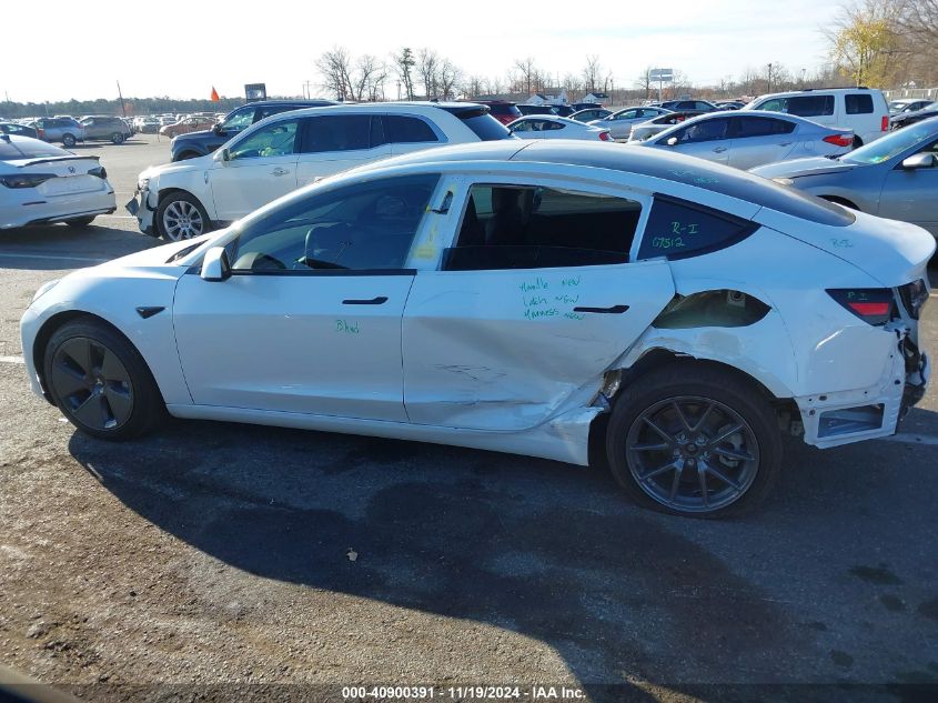 2022 Tesla Model 3 Long Range Dual Motor All-Wheel Drive VIN: 5YJ3E1EB6NF248812 Lot: 40900391