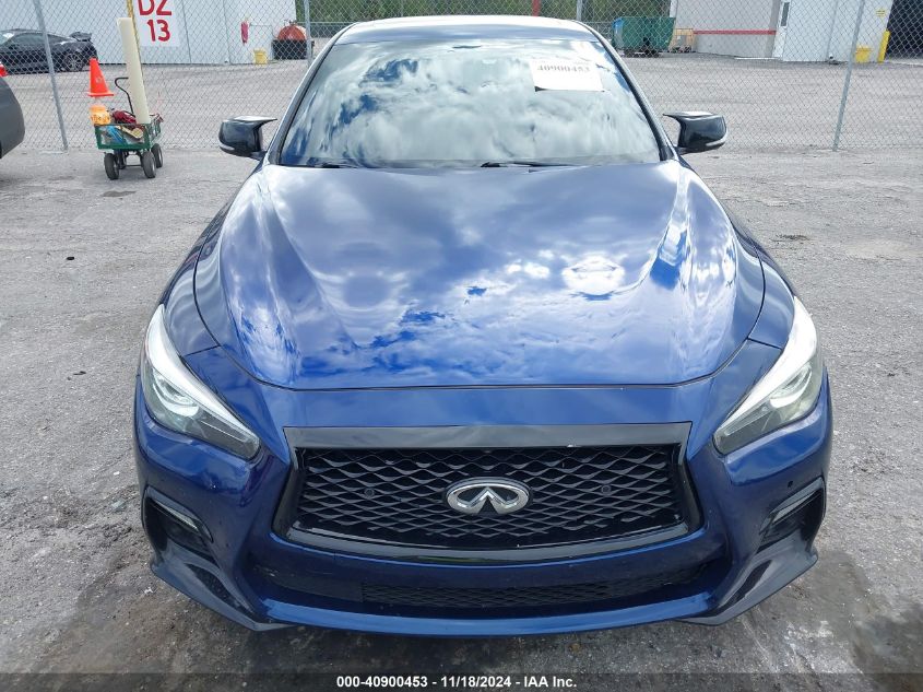 2019 Infiniti Q50 3.0T Red Sport 400 VIN: JN1FV7AR8KM830144 Lot: 40900453