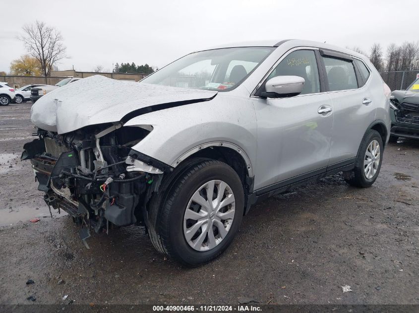 2015 Nissan Rogue S VIN: KNMAT2MV7FP514828 Lot: 40900466