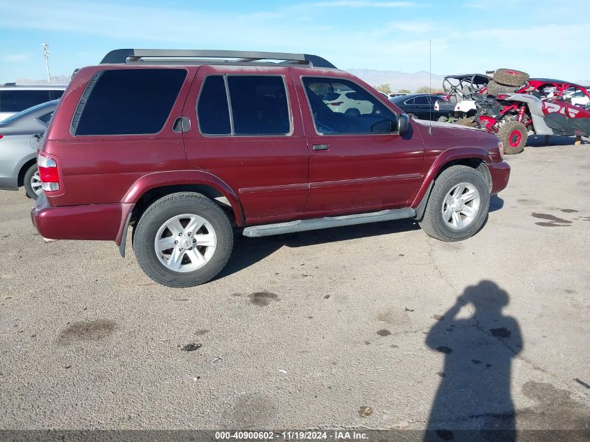 2003 Nissan Pathfinder Se VIN: JN8DR09Y63W801019 Lot: 40900602