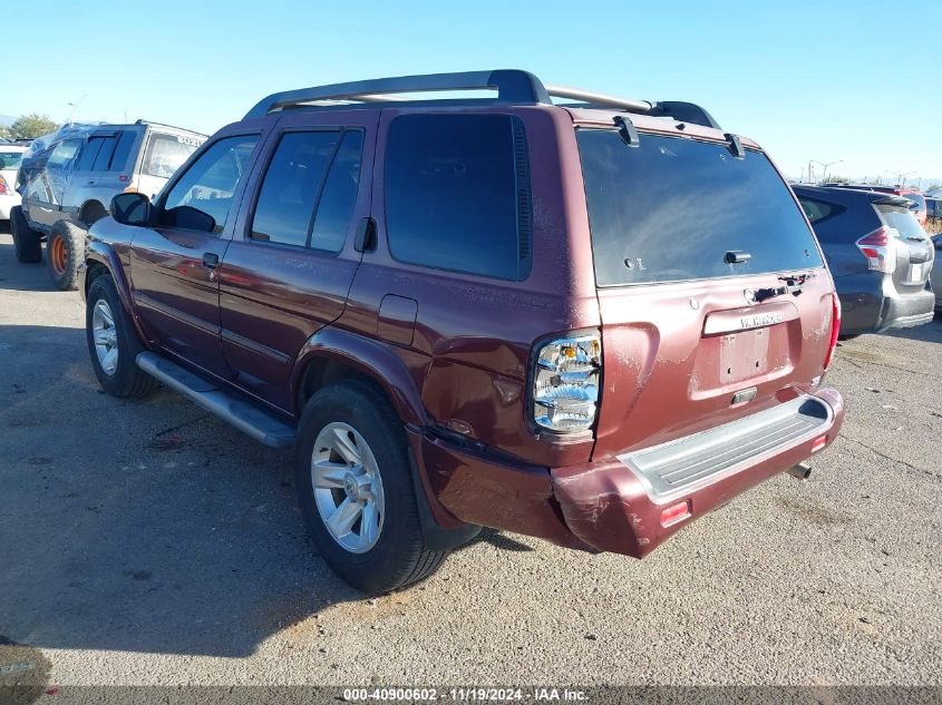 2003 Nissan Pathfinder Se VIN: JN8DR09Y63W801019 Lot: 40900602