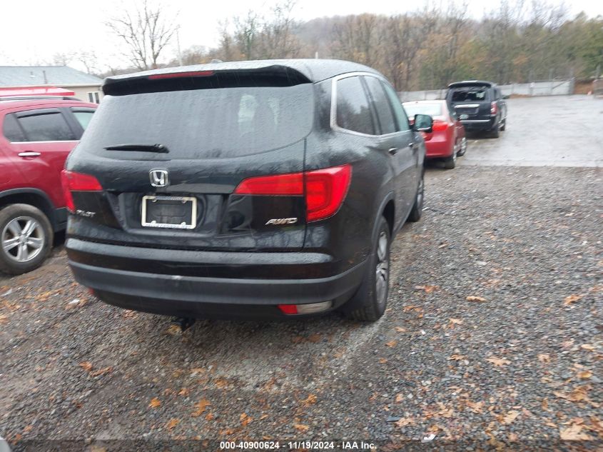 2016 Honda Pilot Ex-L VIN: 5FNYF6H89GB046825 Lot: 40900624