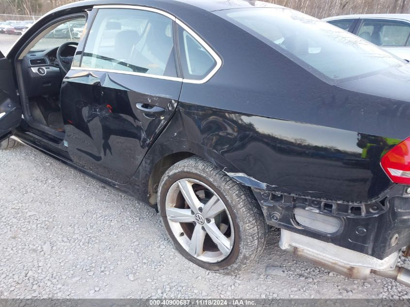 2013 VOLKSWAGEN PASSAT SE W/SUNROOF - 1VWBP7A39DC011392