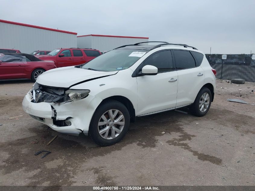 VIN JN8AZ1MU9EW408759 2014 Nissan Murano, SL no.2