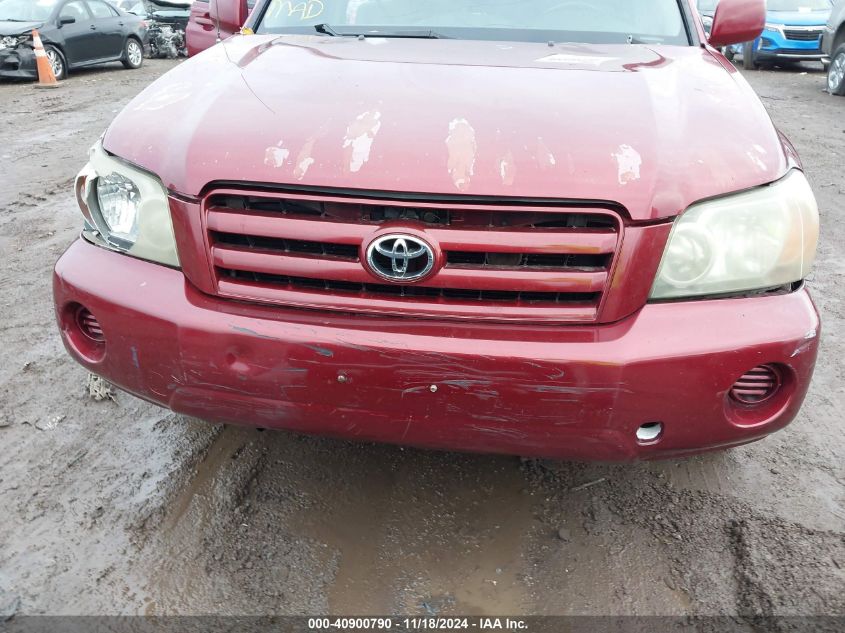 2004 Toyota Highlander V6 VIN: JTEEP21A940039465 Lot: 40900790