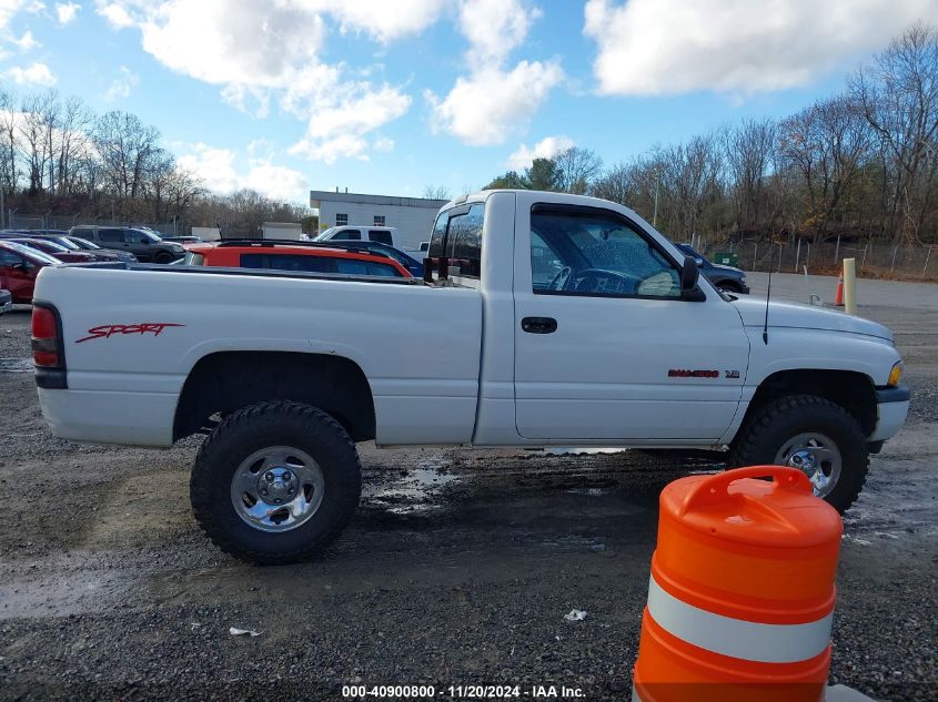 1998 Dodge Ram 1500 St VIN: 1B7HF16Z6WS761691 Lot: 40900800