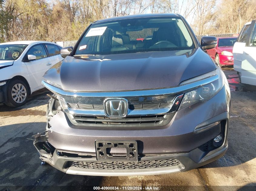 2022 Honda Pilot Awd Ex-L VIN: 5FNYF6H50NB012677 Lot: 40900834