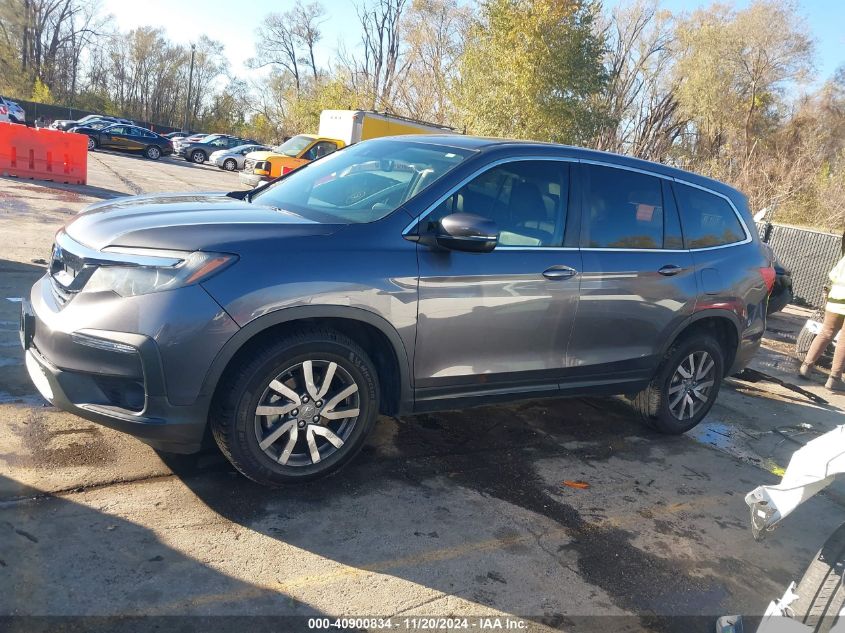 2022 Honda Pilot Awd Ex-L VIN: 5FNYF6H50NB012677 Lot: 40900834