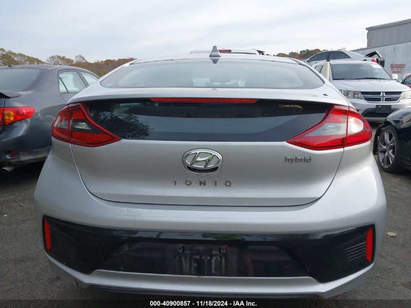 2018 Hyundai Ioniq Hybrid Sel VIN: KMHC75LC7JU060066 Lot: 40900857