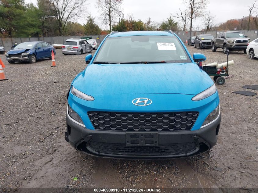 2022 Hyundai Kona Sel VIN: KM8K6CAB5NU878785 Lot: 40900910