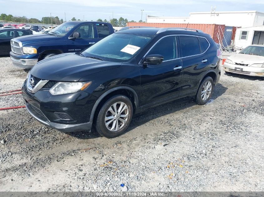 2016 Nissan Rogue Sv VIN: KNMAT2MT1GP684750 Lot: 40900932