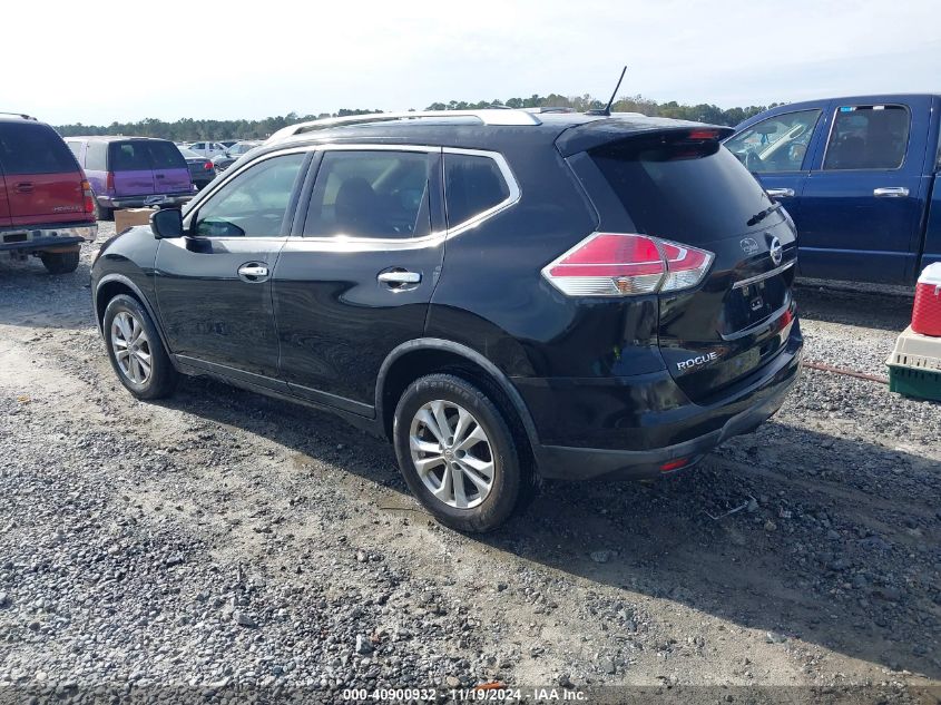 2016 Nissan Rogue Sv VIN: KNMAT2MT1GP684750 Lot: 40900932