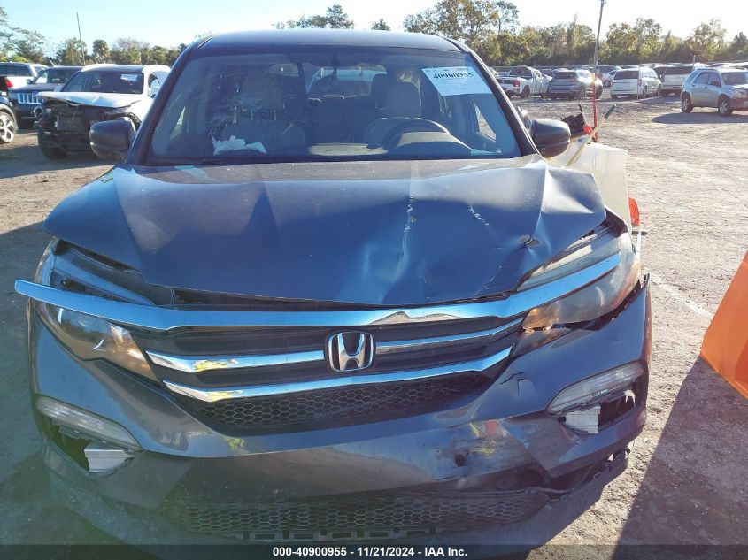 2017 Honda Pilot Lx VIN: 5FNYF5H16HB012114 Lot: 40900955