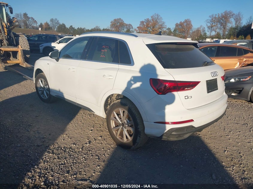 Vin: wa1decf36r1185601, lot: 41390727, audi q3 premium 45 tfsi s line quattro tiptronic 20243