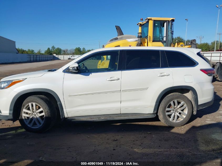 2016 Toyota Highlander Le V6 VIN: 5TDZKRFH9GS177379 Lot: 40901049