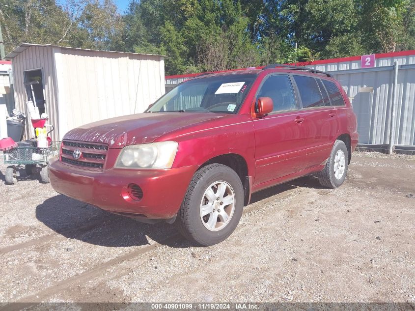 2001 Toyota Highlander VIN: JTEGD21A810007247 Lot: 40901099