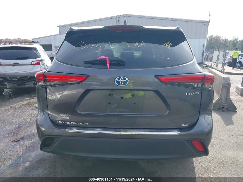 2020 Toyota Highlander Hybrid Xle VIN: 5TDHBRCH3LS513845 Lot: 40901101