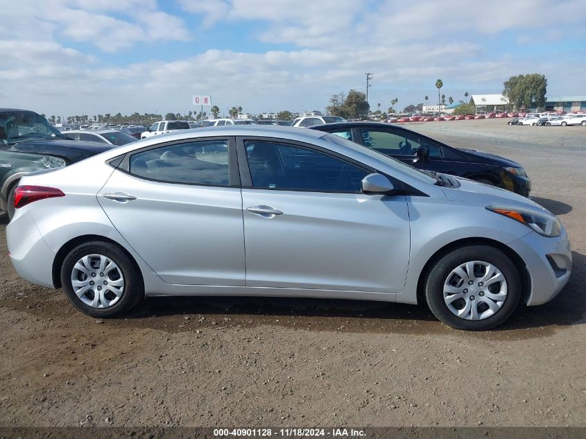 2016 Hyundai Elantra Se VIN: 5NPDH4AEXGH736825 Lot: 40901128