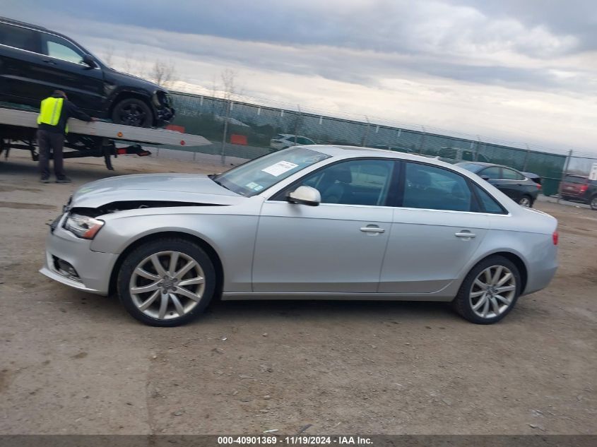 2013 Audi A4 2.0T Premium VIN: WAUFFAFL1DN006086 Lot: 40901369