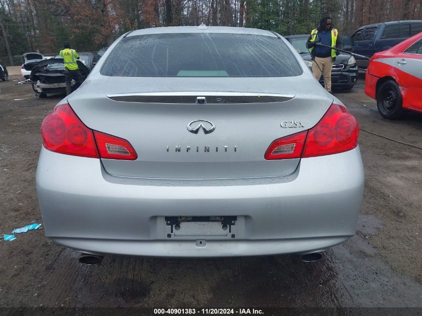 2011 Infiniti G25X VIN: JN1DV6AR8BM450416 Lot: 40901383