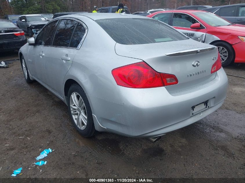 2011 Infiniti G25X VIN: JN1DV6AR8BM450416 Lot: 40901383