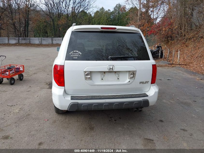 2005 Honda Pilot Ex-L VIN: 2HKYF18705H513395 Lot: 40901449