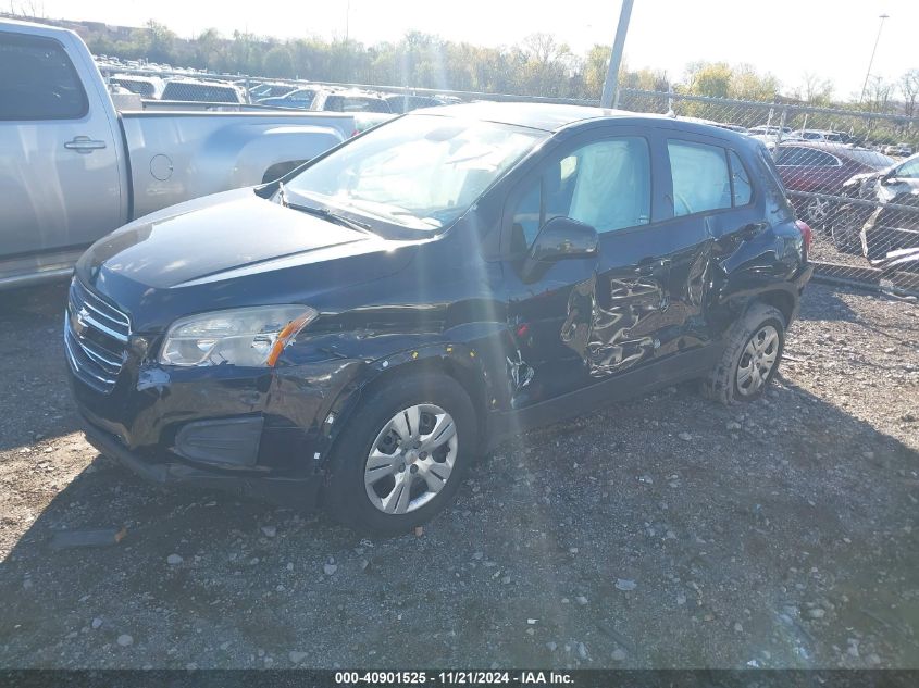 VIN KL7CJKSB9GB616229 2016 Chevrolet Trax, 1LS no.2