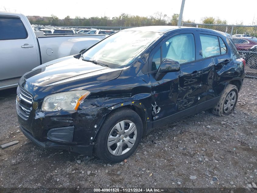 2016 Chevrolet Trax 1Ls VIN: KL7CJKSB9GB616229 Lot: 40901525