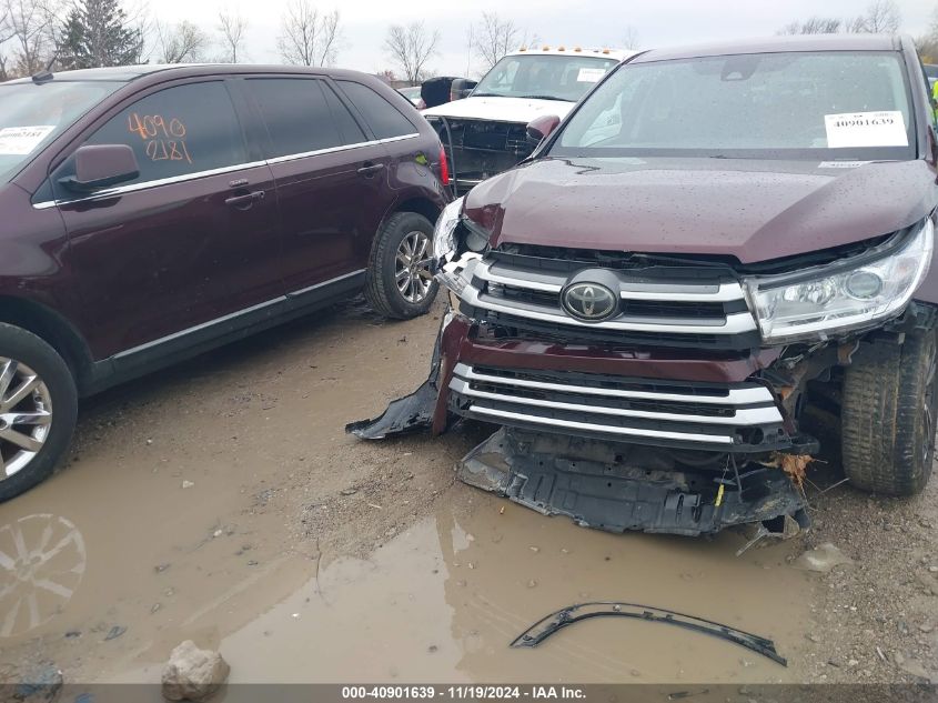 2017 Toyota Highlander Le Plus VIN: 5TDZZRFH8HS225306 Lot: 40901639