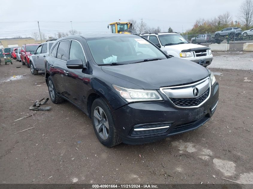 VIN 5FRYD3H29GB017730 2016 ACURA MDX no.1