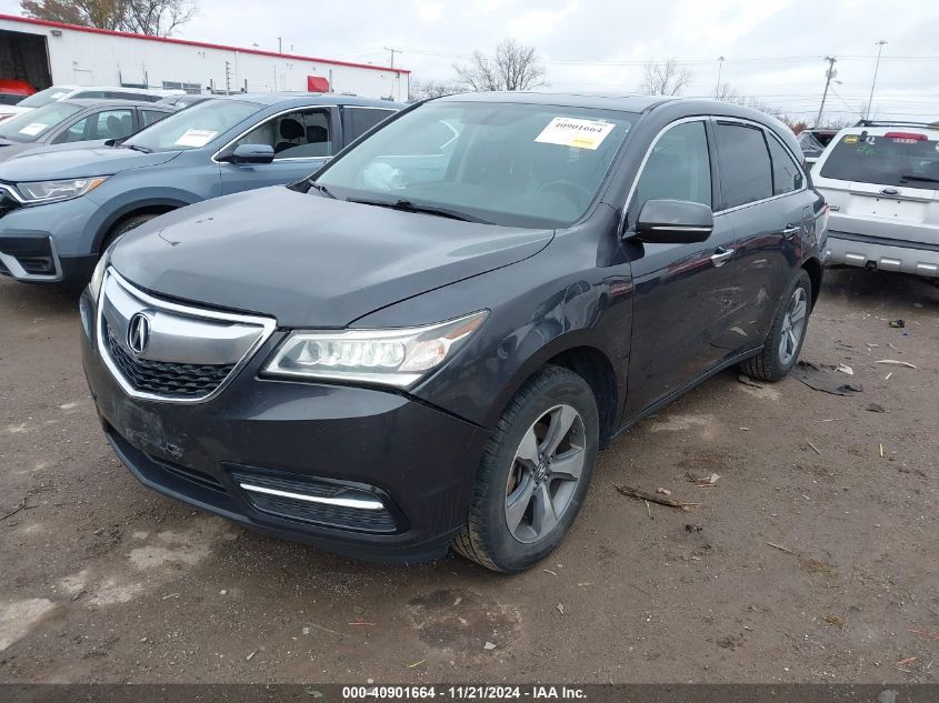 VIN 5FRYD3H29GB017730 2016 ACURA MDX no.2