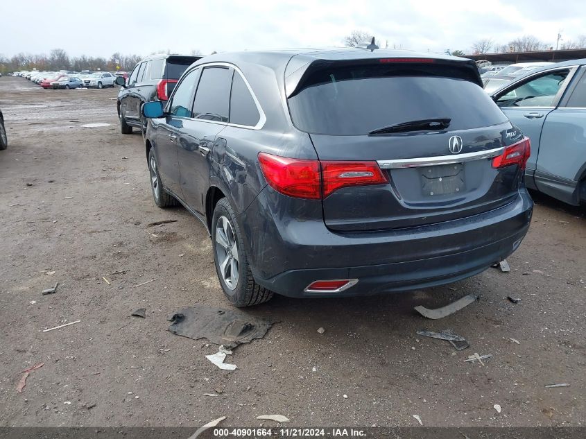 VIN 5FRYD3H29GB017730 2016 ACURA MDX no.3