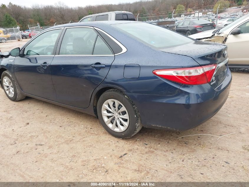 2016 Toyota Camry Hybrid Le VIN: 4T1BD1FK4GU199578 Lot: 40901874