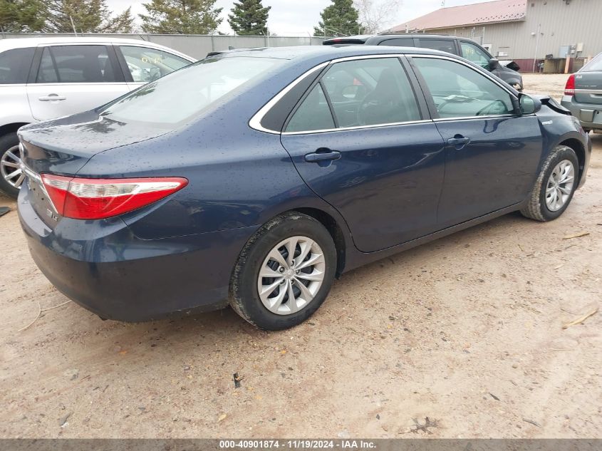 2016 Toyota Camry Hybrid Le VIN: 4T1BD1FK4GU199578 Lot: 40901874